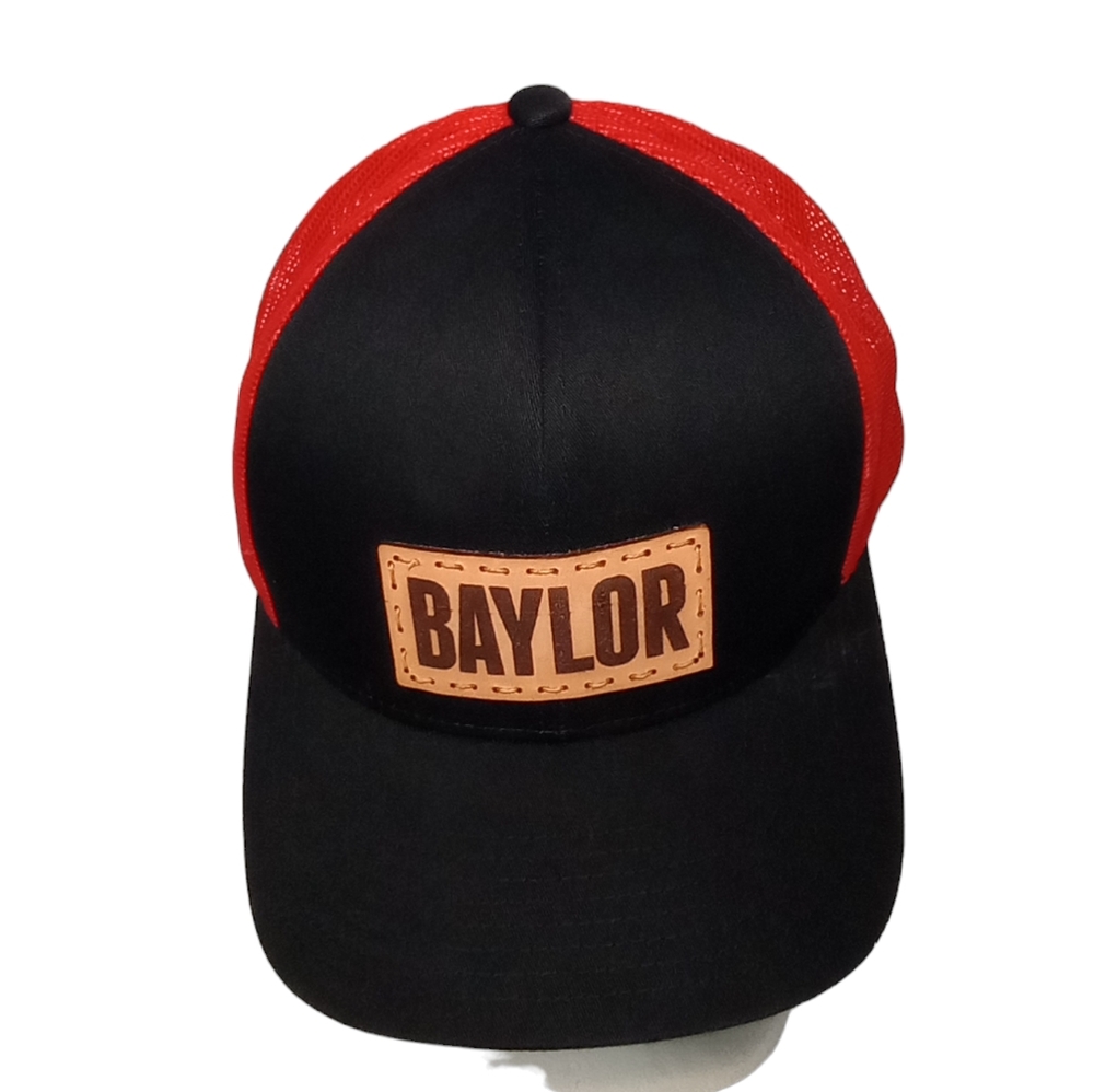 Baylor Bear Black & Red Trucker Adjustable Snapback Cap
